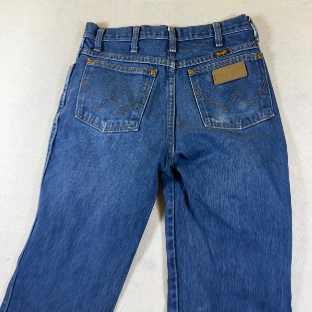 Wrangler 936PWD Cowboy Cut Slim Fit Jeans Mens 29x32 Indigo Blue Denim High Rise